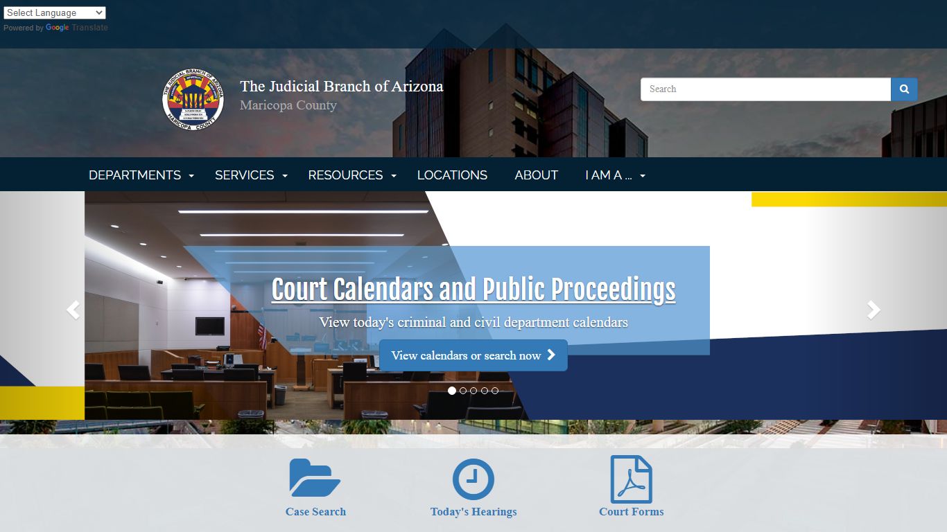 The Judicial Branch of Arizona in Maricopa County